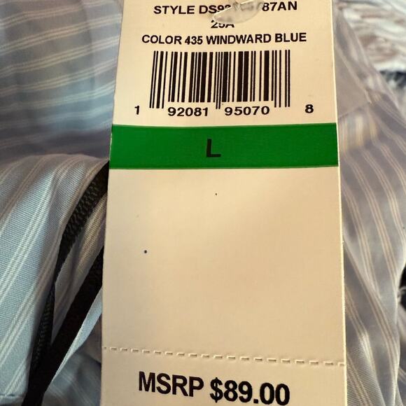 1.STATE Women's Embellished-Collar Tiered Cotton Dress Windward Blue Sz L - Picture 8 of 11